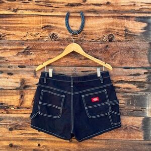 DICKIES | Y2K Vintage Black Denim Cargo Shorts 7/28